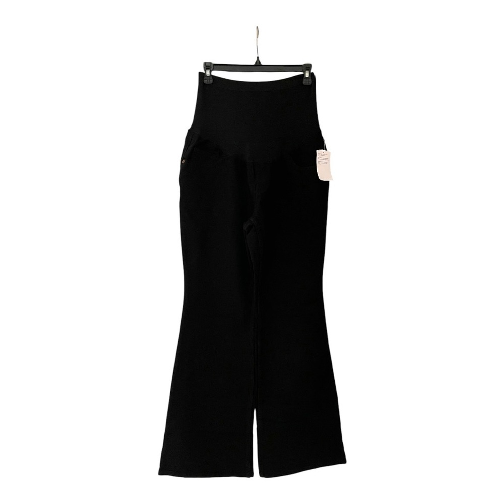 NWT Old Navy black flare maternity jeans with full panel
